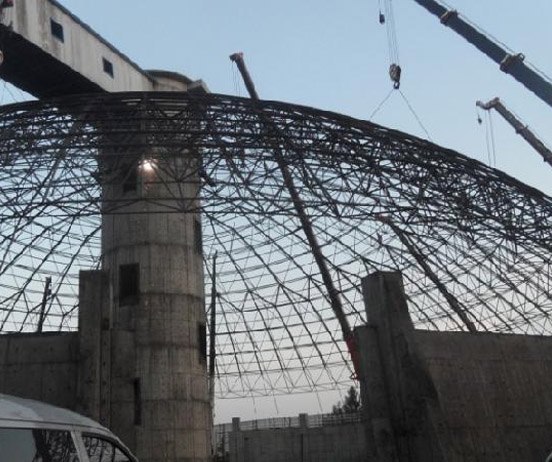 南京网架分条或分块安装法